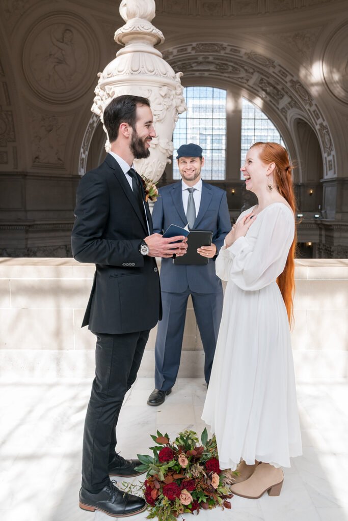 SF City Hall elopement ceremony.